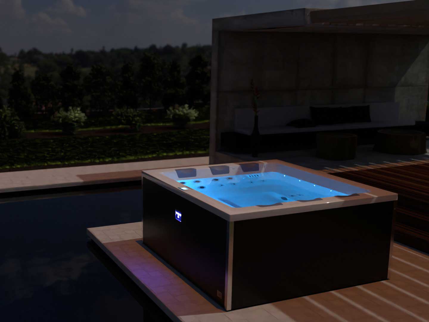 Outdoor Whirlpool Infinitas The Grand - 6 places - 48 jets